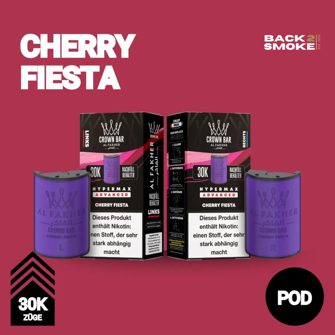 Al Fakher Hypermax 30.000 Züge Pod - Cherry Fiesta