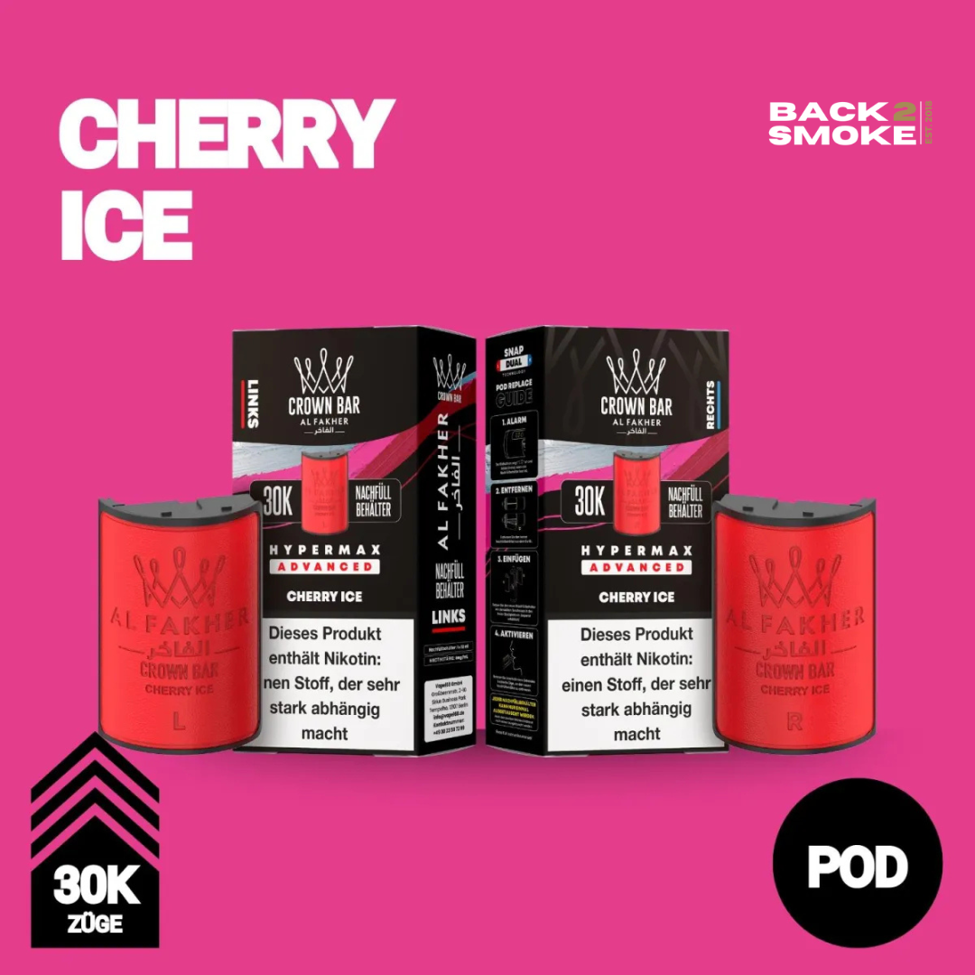 Al Fakher Hypermax 30.000 Züge Pod - Cherry Ice