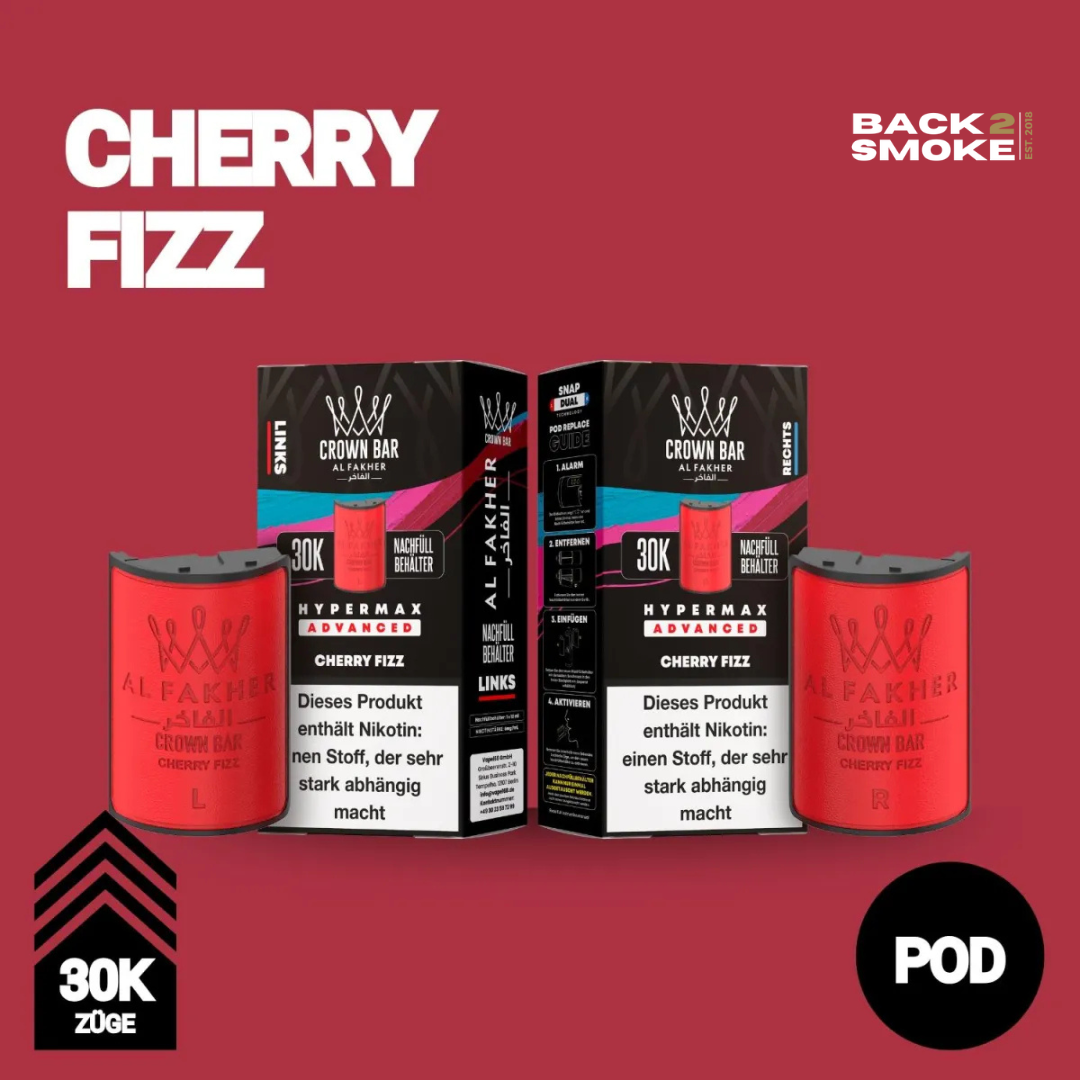 Al Fakher Hypermax 30.000 Züge Pod - Cherry Fizz