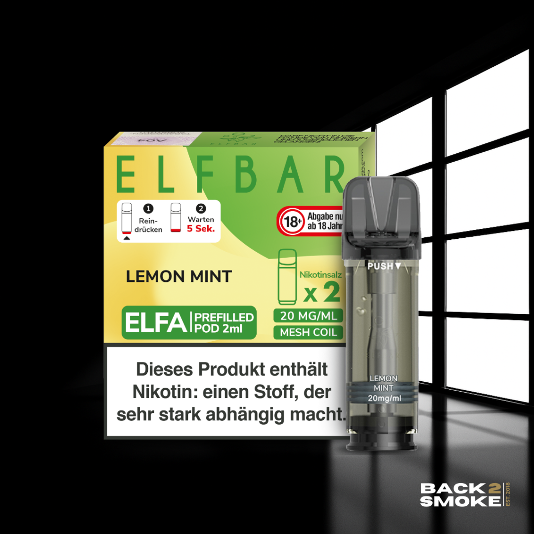 Elfbar Elfa Pods (2er) 20mg - Lemon Mint