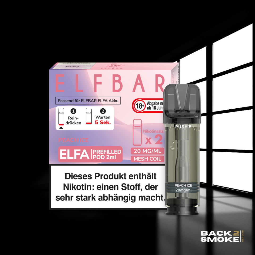 Elfbar Elfa Pods (2er) 20mg - Peach Ice
