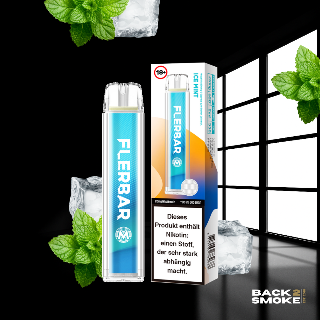 Flerbar Vape 20mg - 600 Züge - Ice Mint