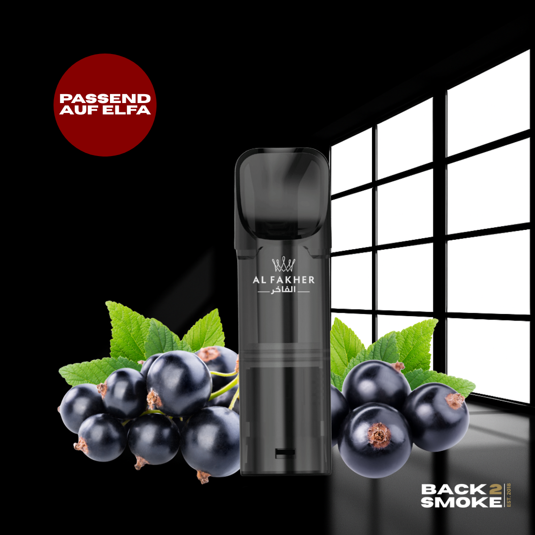Al Fakher Pods (2er) 20mg - Blackcurrant Mint