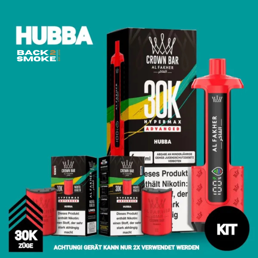 Al Fakher Hypermax 30.000 Züge - Hubba