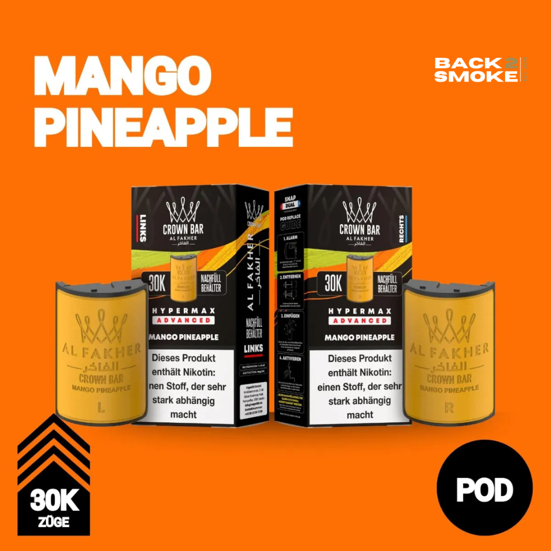 Al Fakher Hypermax 30.000 Züge Pod - Mango Pineapple