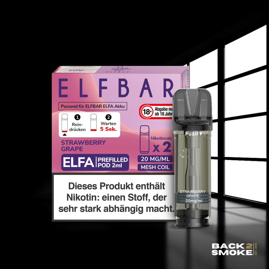 Elfbar Elfa Pods (2er) 20mg - Strawberry Grape