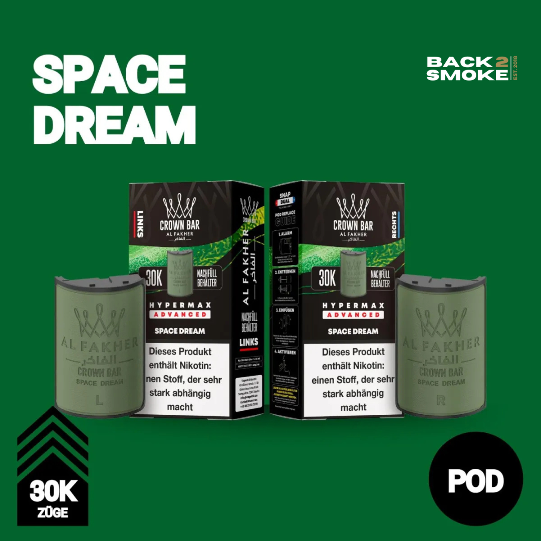 Al Fakher Hypermax 30.000 Züge Pod - Space Dream