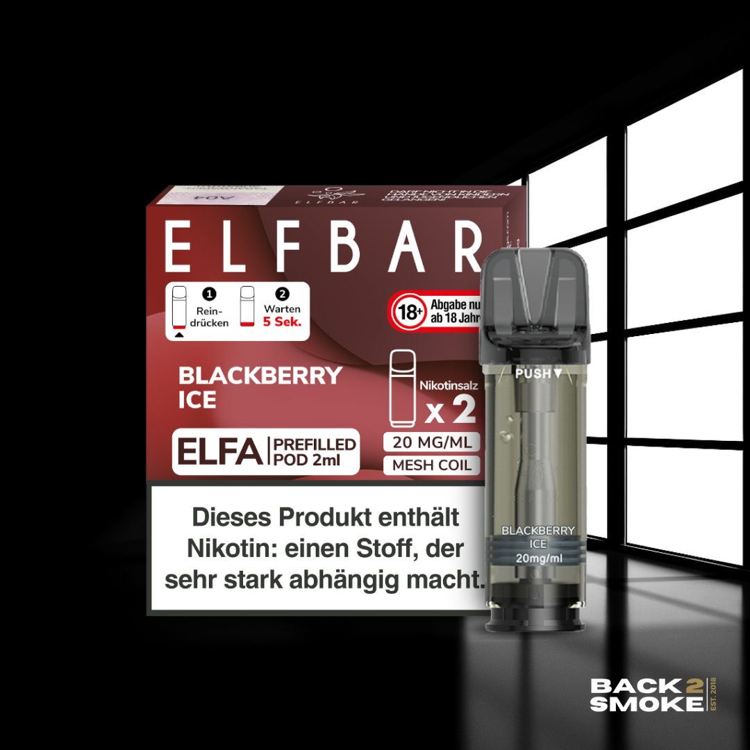 Elfbar Elfa Pods (2er) 20mg - Blackberry Ice