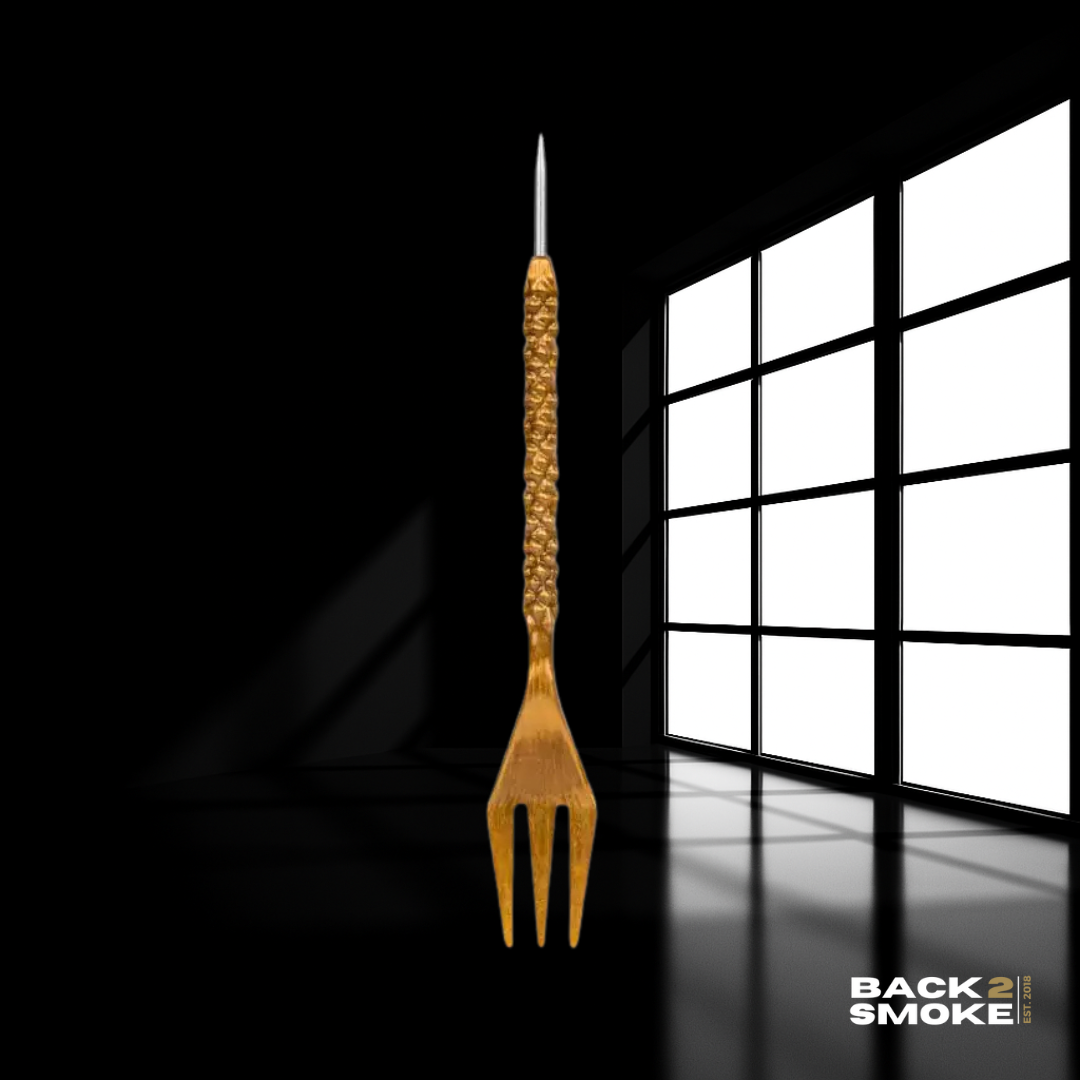 Alite Gabel-Stecher-Kombi - Shisha Kopfbaubesteck - Gold