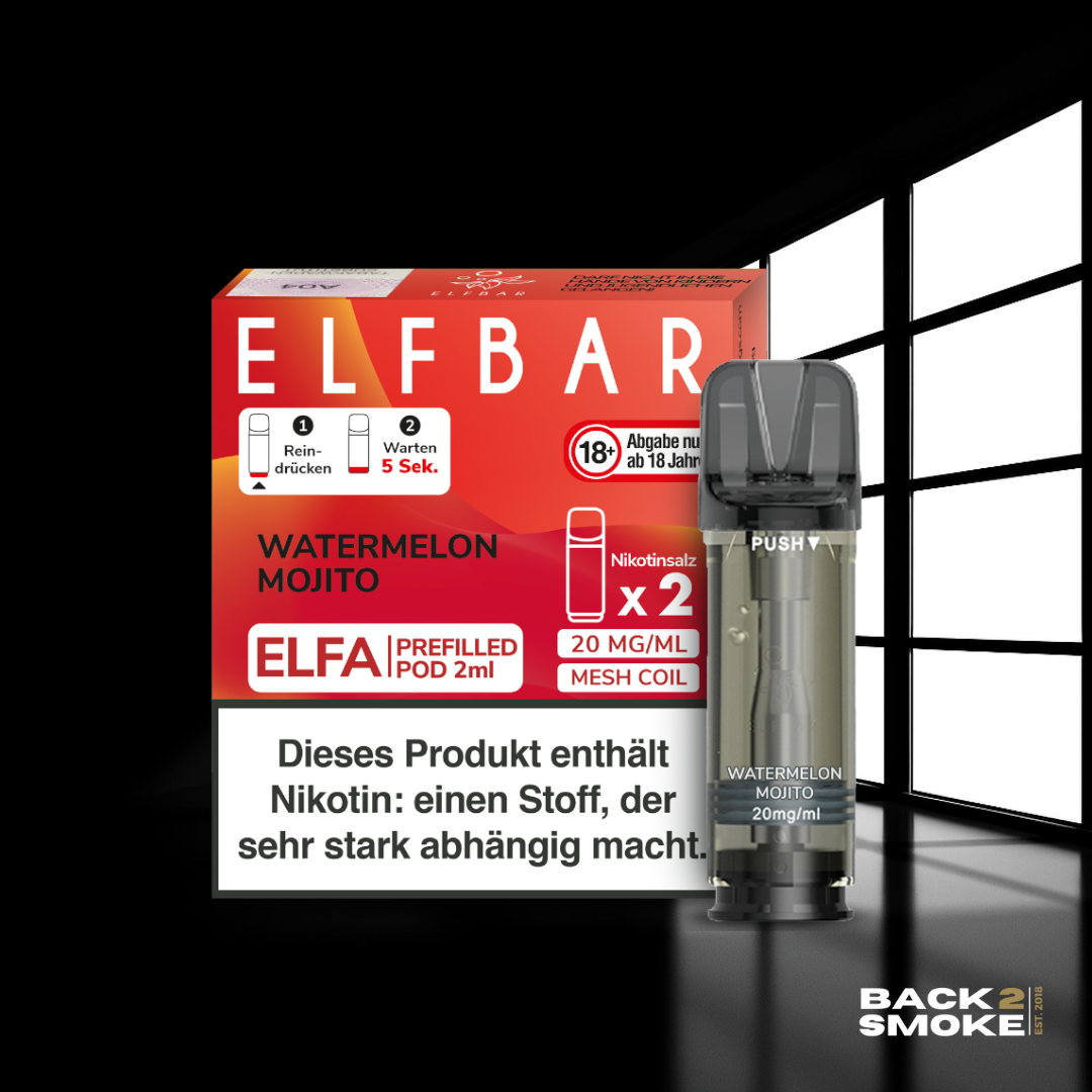 Elfbar Elfa Pods (2er) 20mg - Watermelon Mojito