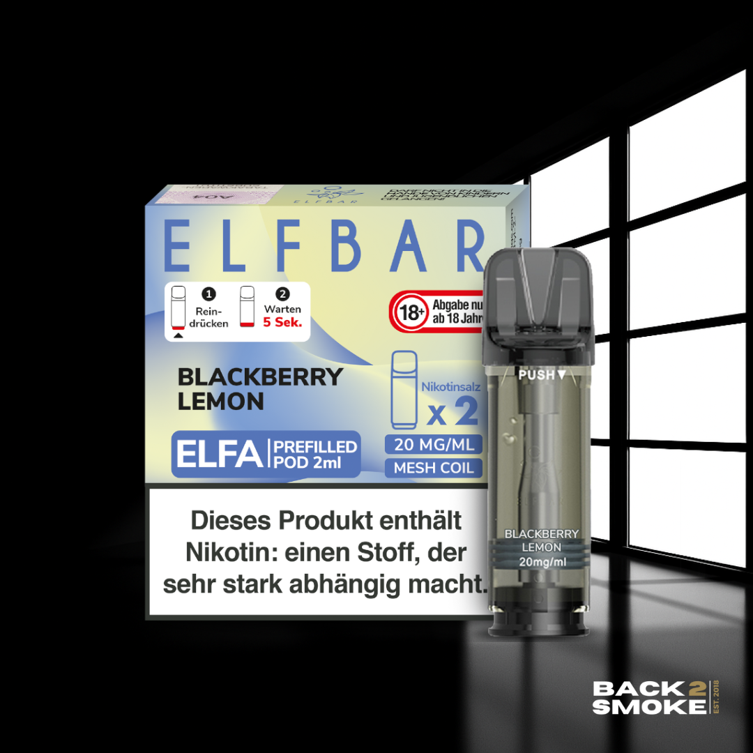Elfbar Elfa Pods (2er) 20mg - Blackberry Lemon