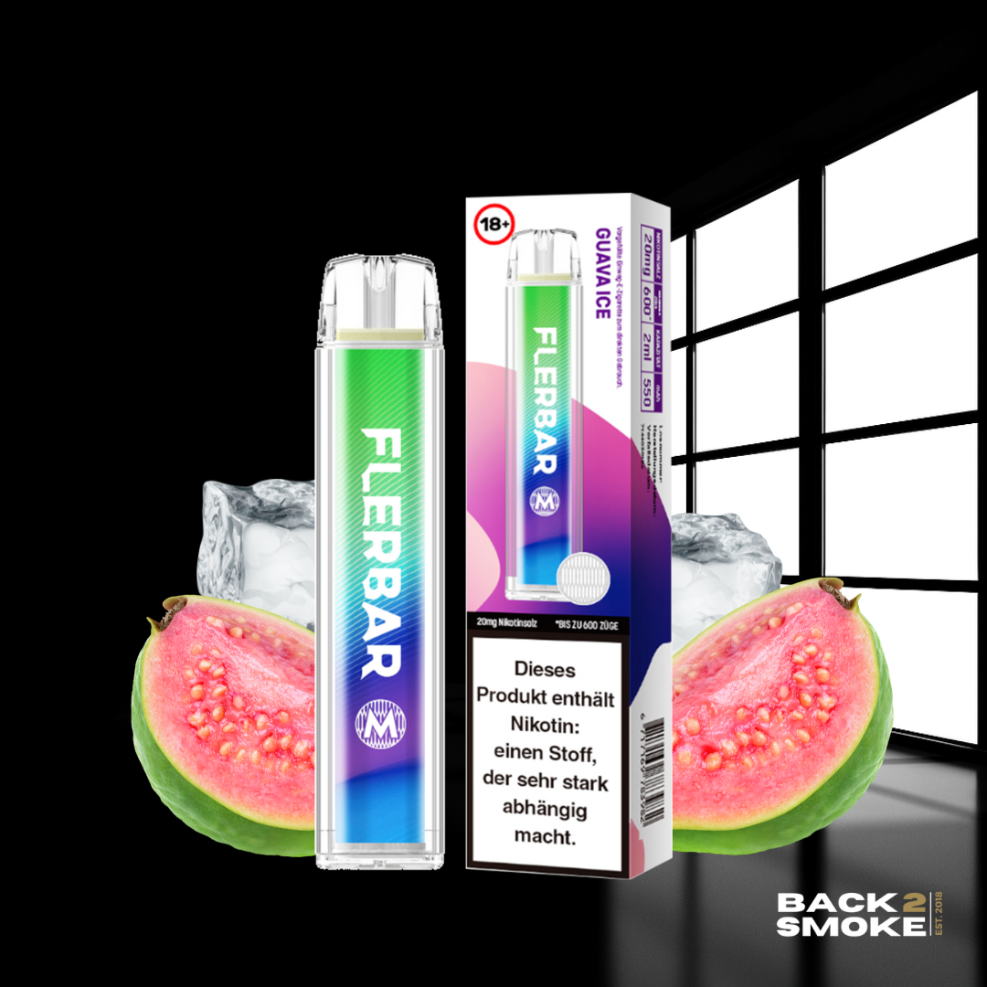 Flerbar Vape 20mg - 600 Züge - Guava Ice
