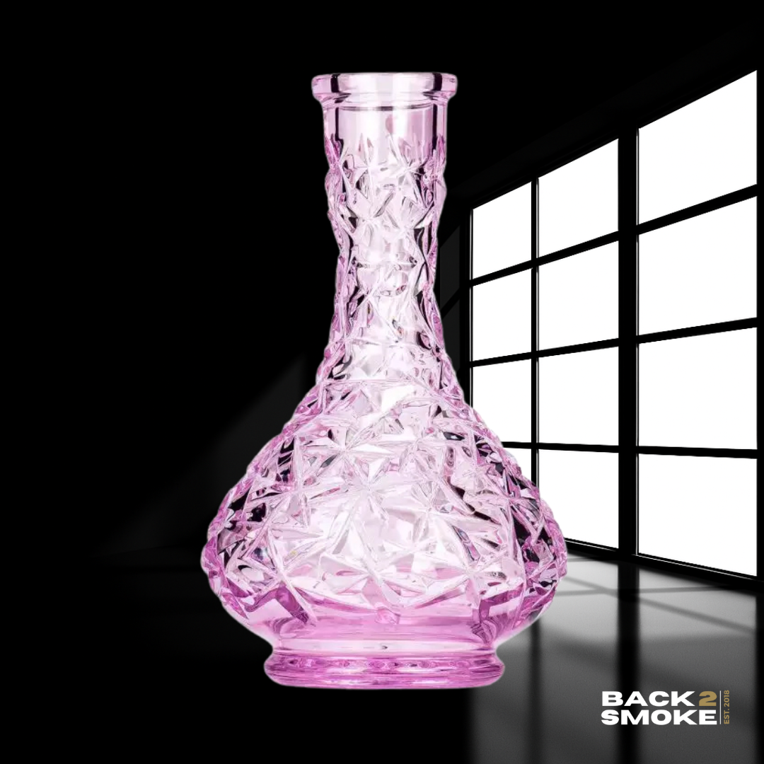 Caesar Crystal Large Drop - Rock - Pink Shisha Bowl