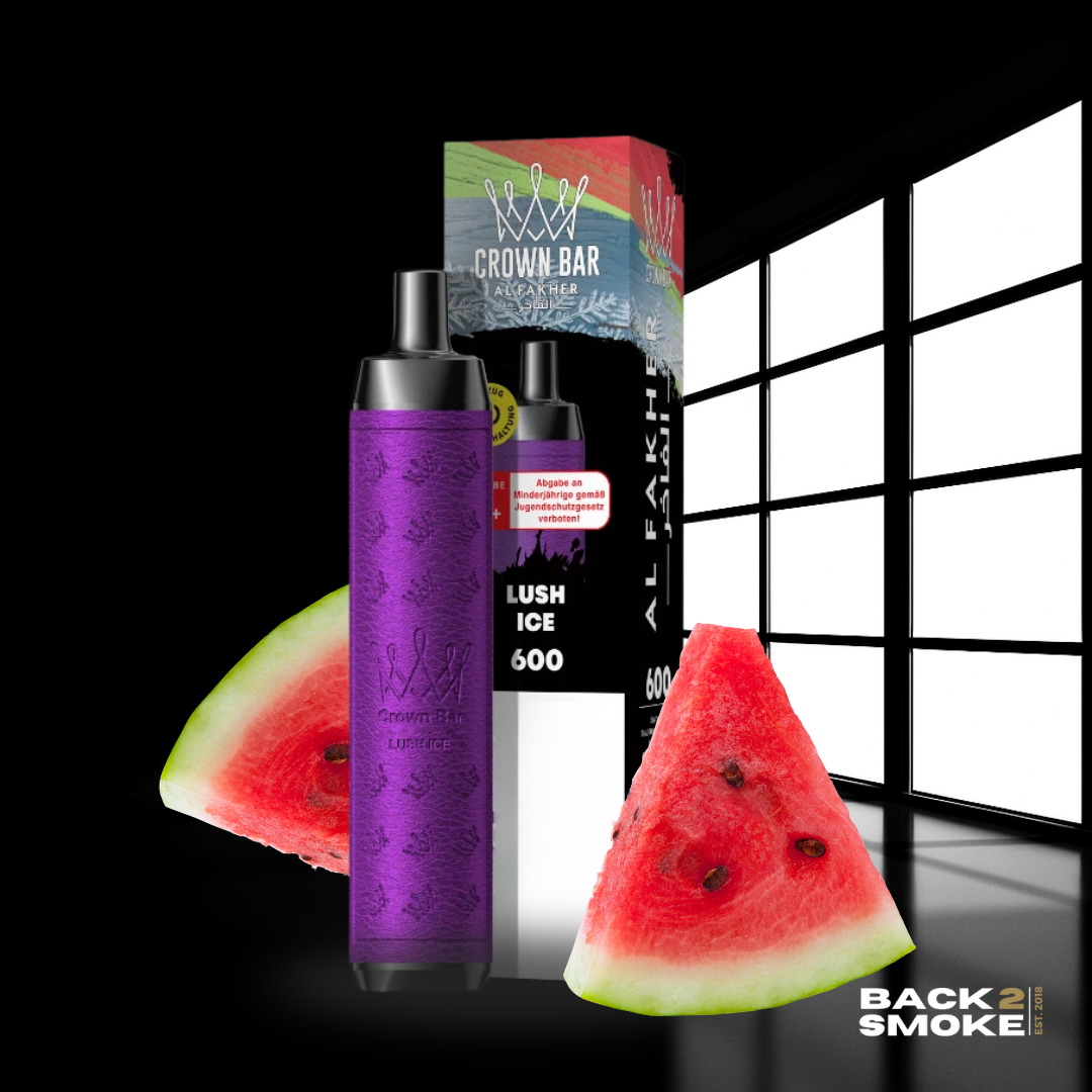 Al Fakher Crown Bar 20mg - 600 Züge - Lush Ice