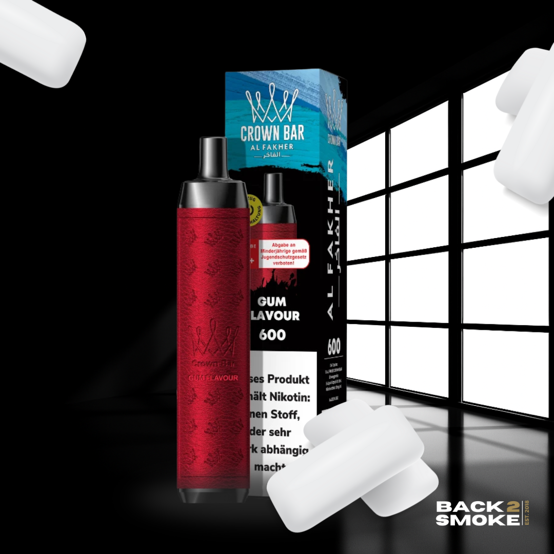 Al Fakher Crown Bar 20mg - 600 Züge - Gum Flavour