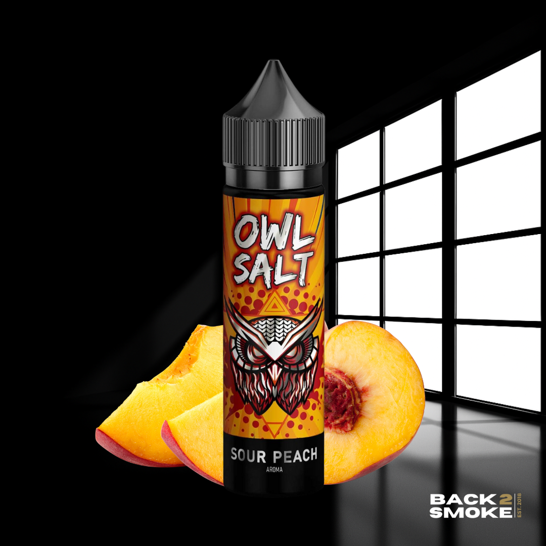 OWL Salt Longfill Sour Peach Aroma 10ml in 60ml