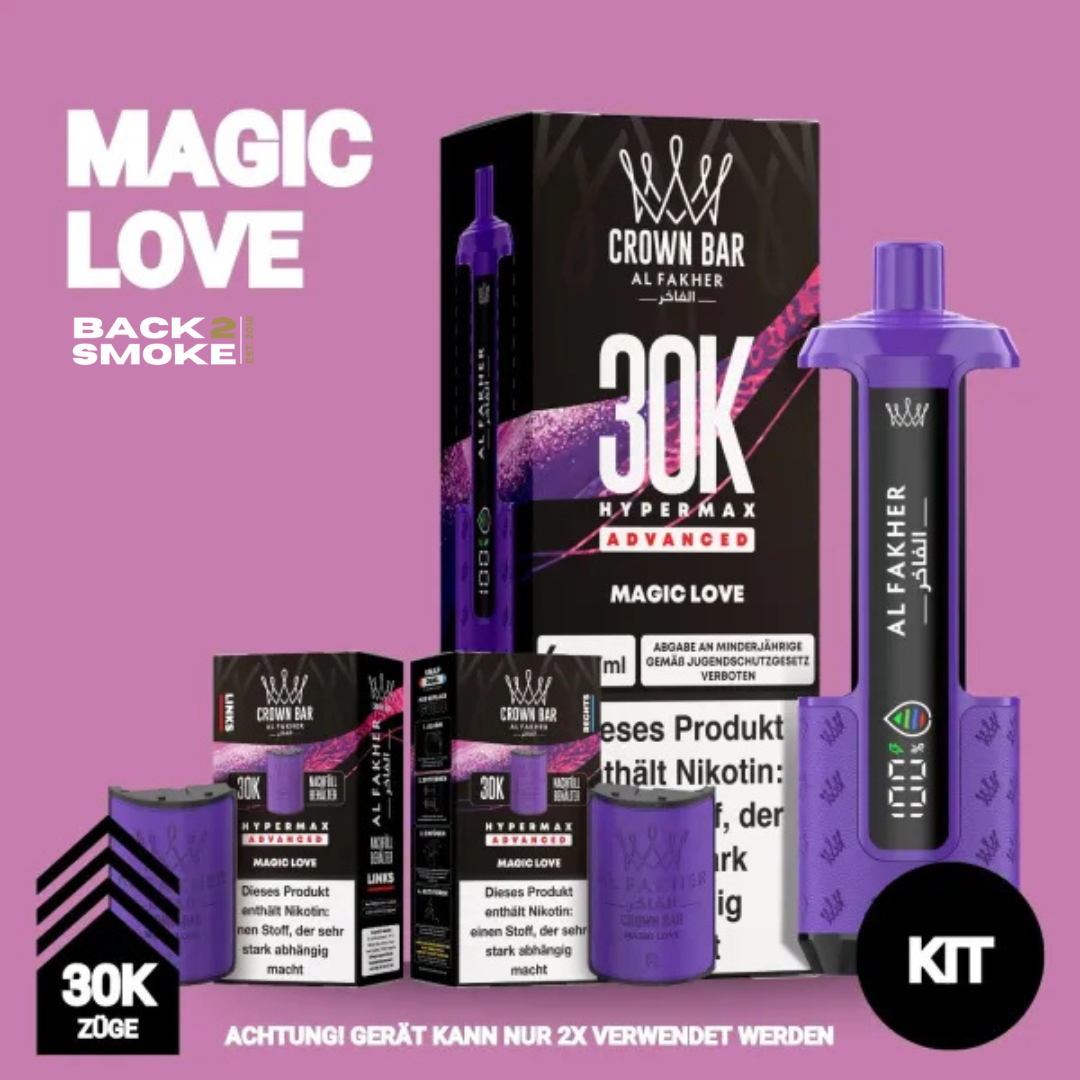 Al Fakher Hypermax 30.000 Züge - Magic Love