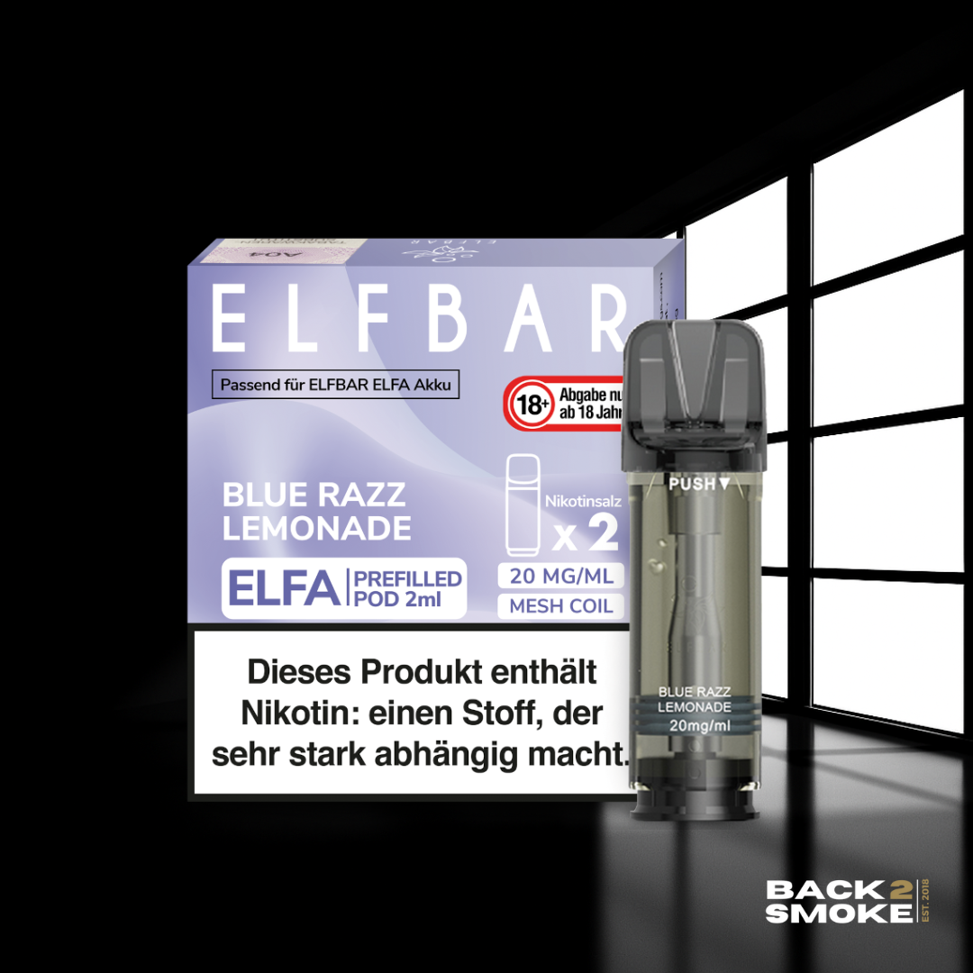 Elfbar Elfa Pods (2er) 20mg - Blue Razz Lemonade