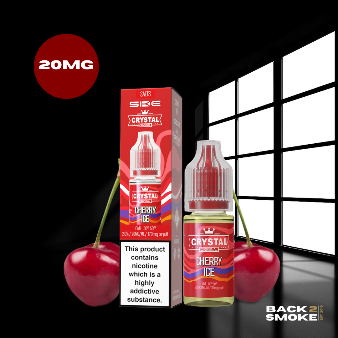 Crystal Bar Liquid 10ml - 20mg - Cherry Ice