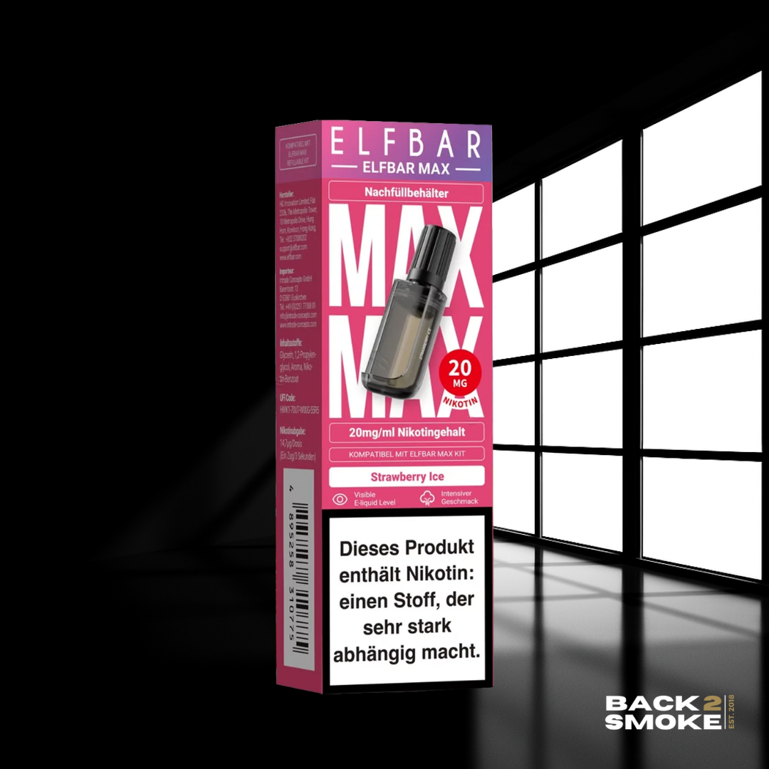 Elfbar Max Pod 6000 Züge - Strawberry Ice