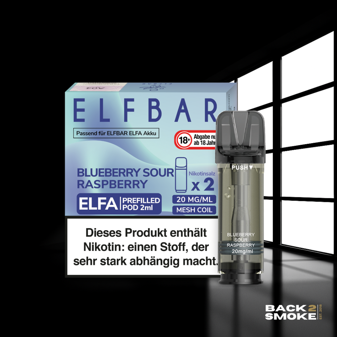Elfbar Elfa Pods (2er) 20mg - Blueberry sour Raspberry