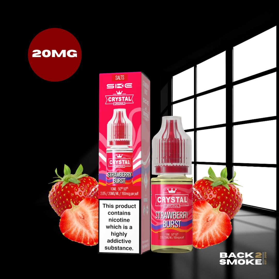 Crystal Bar Liquid 10ml - 20mg - Strawberry Burst
