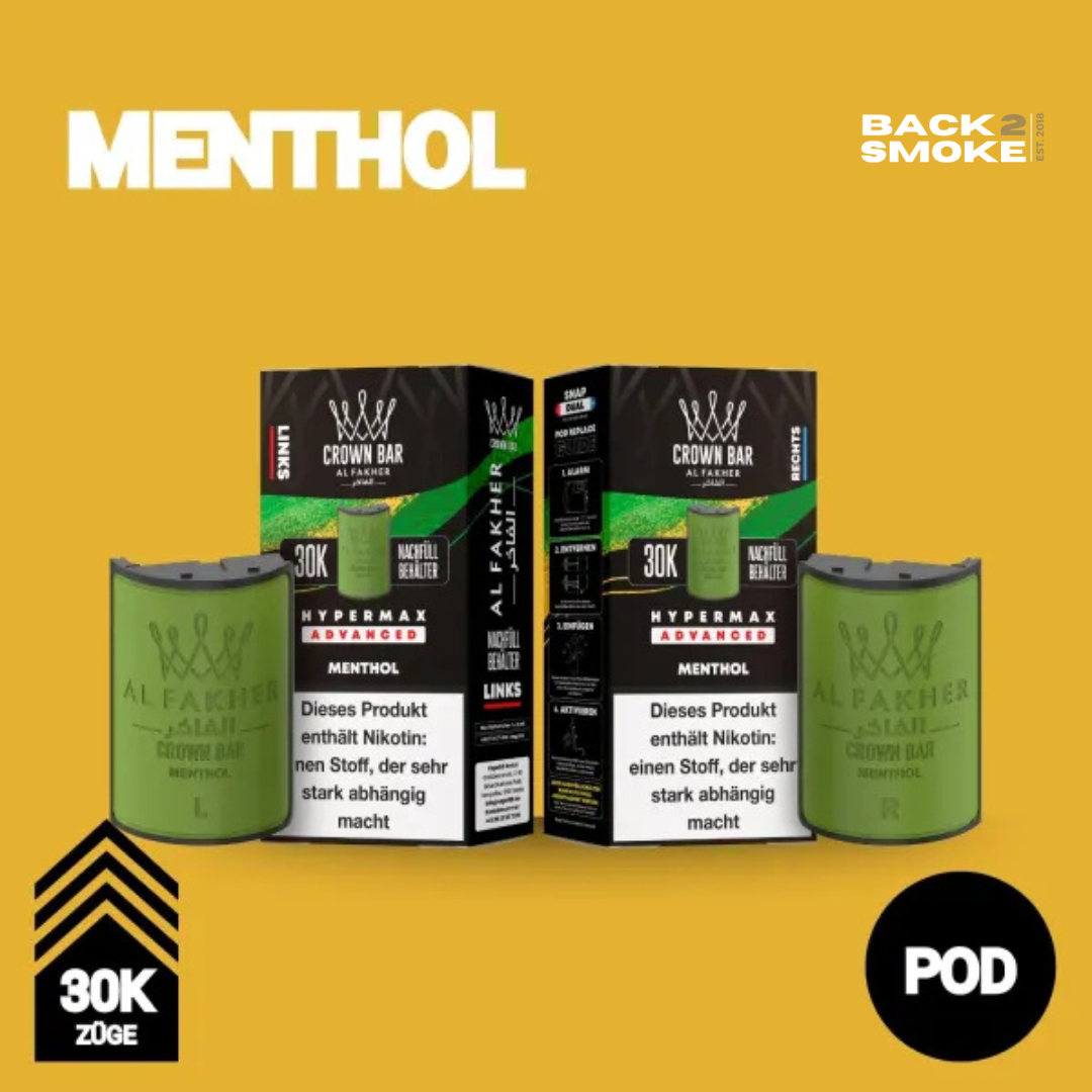 Al Fakher Hypermax 30.000 Züge Pod - Menthol