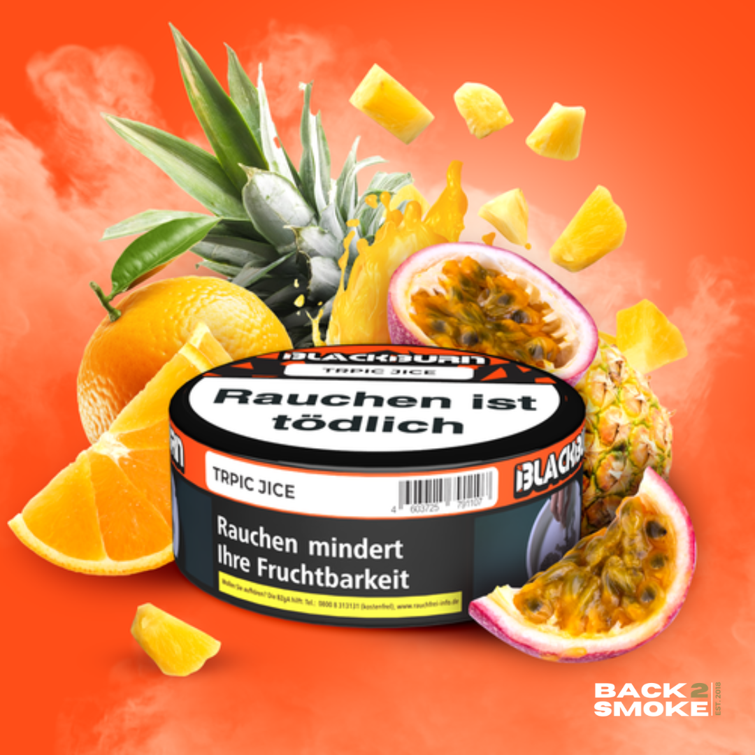 Black Burn Tobacco 100g - Tropic Juice