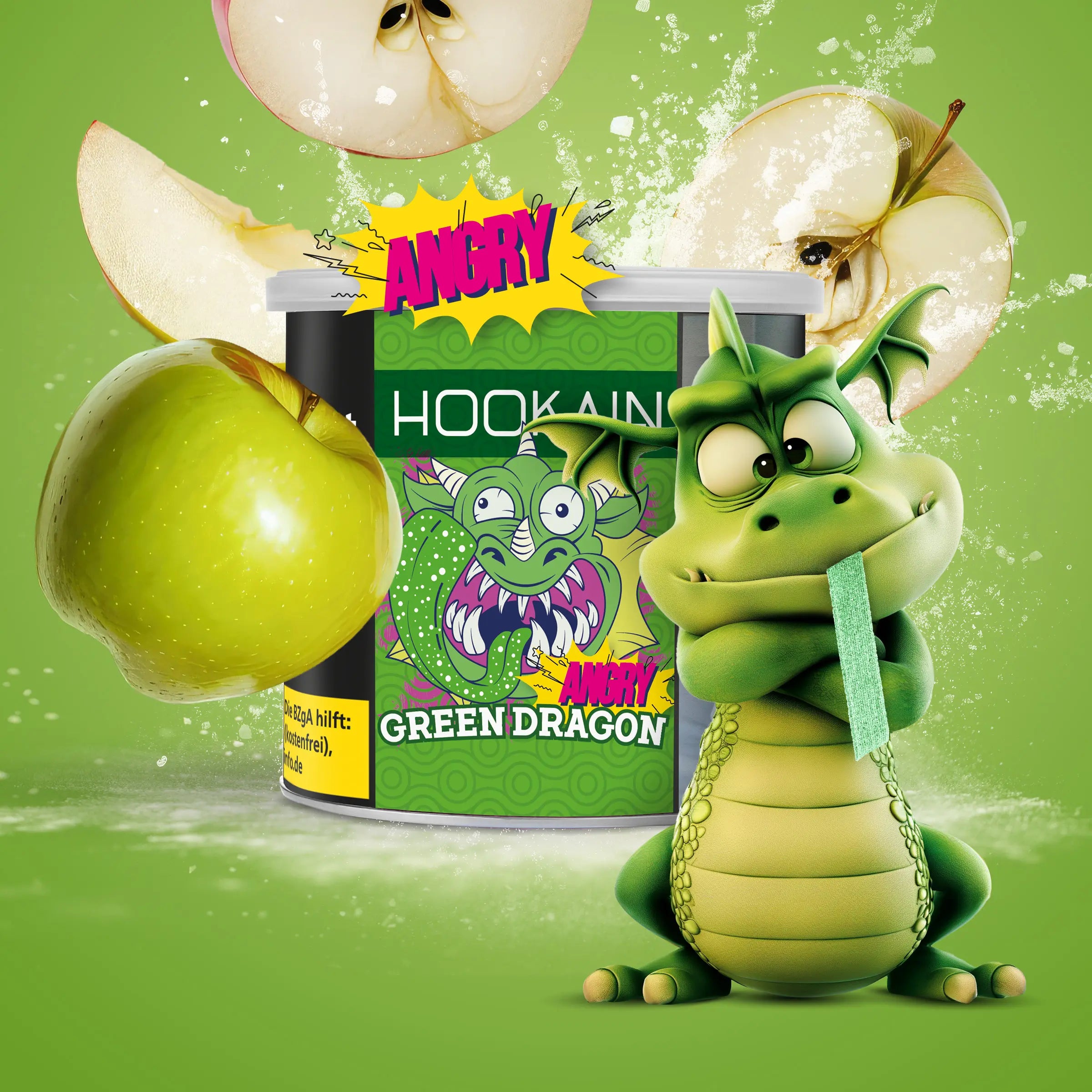 Hookain Tobacco 200g - Angry Green Dragon