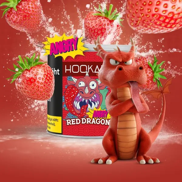 Hookain Tobacco 200g - Angry Red Dragon